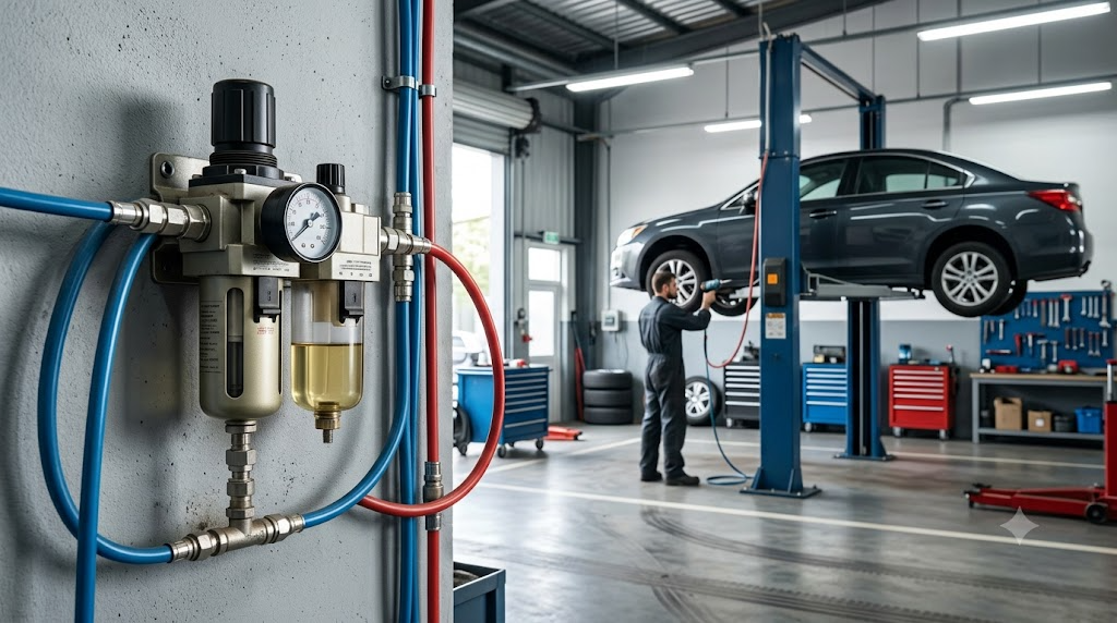 cụm lọc tách nước và bộ châm dầu