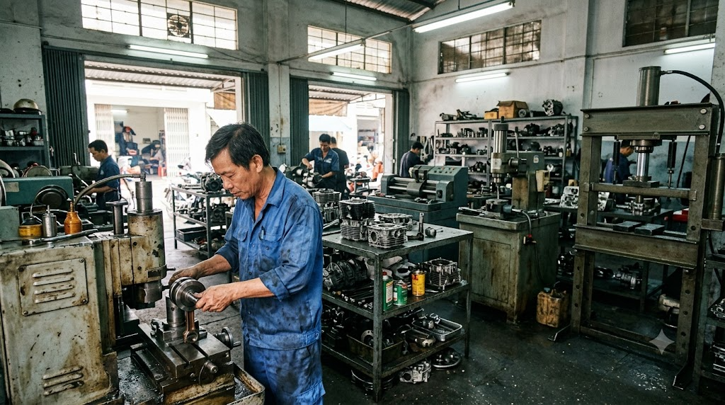 Đầu tư xưởng đại tu xe máy chuyên nghiệp 600 triệu