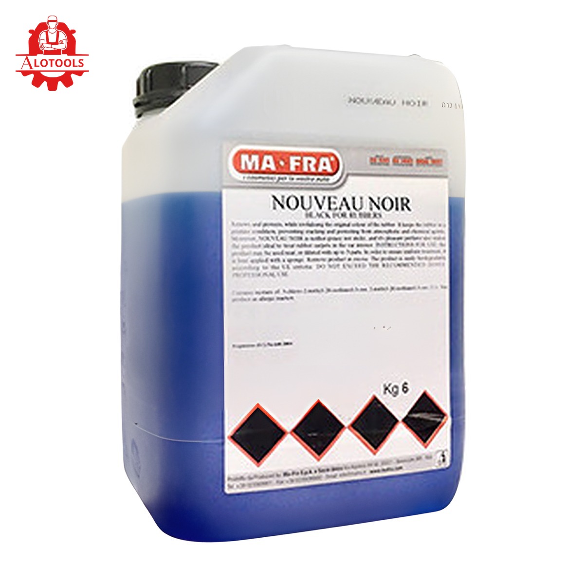 Dung dịch dưỡng lốp, cao su, nhựa đen Ma-Fra Nouveau Noir 6kg 8 dưỡng lốp Nouveau Noir