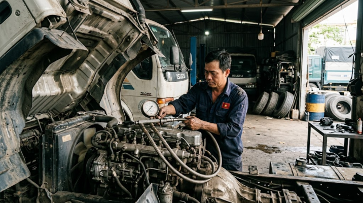 kẹt van SCV bơm cao áp xe tải Isuzu