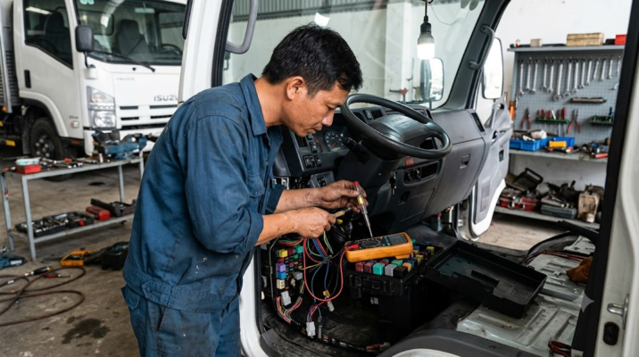 kiểm tra chập đứt dây điện thân xe