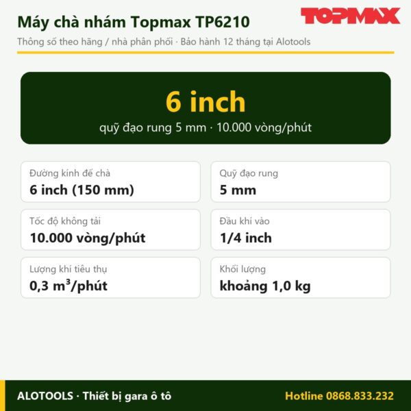 máy chà nhám Topmax TP6210 - hình 2