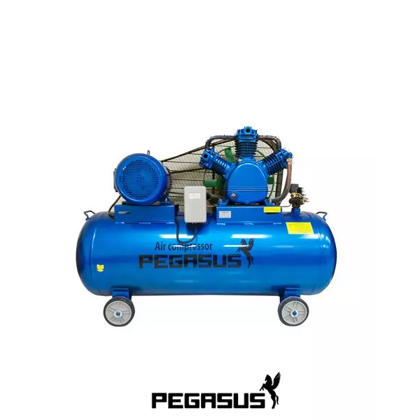 Máy nén khí 500 lít 15HP Pegasus dây đai, áp 8 bar, điện 380V
