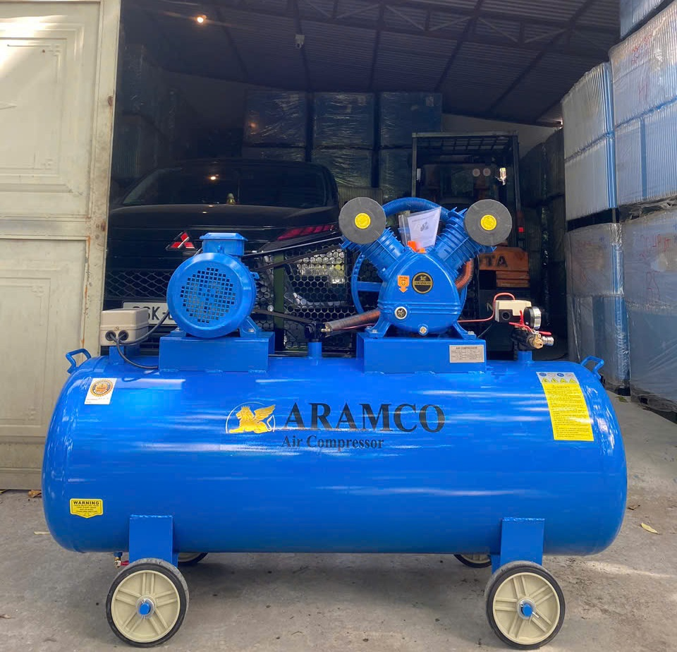 Máy nén khí Aramco 5,5HP 300 lít dây đai, áp 8 bar, điện 380V 18 Máy Aramco 5,5HP 300 lít - ảnh 1