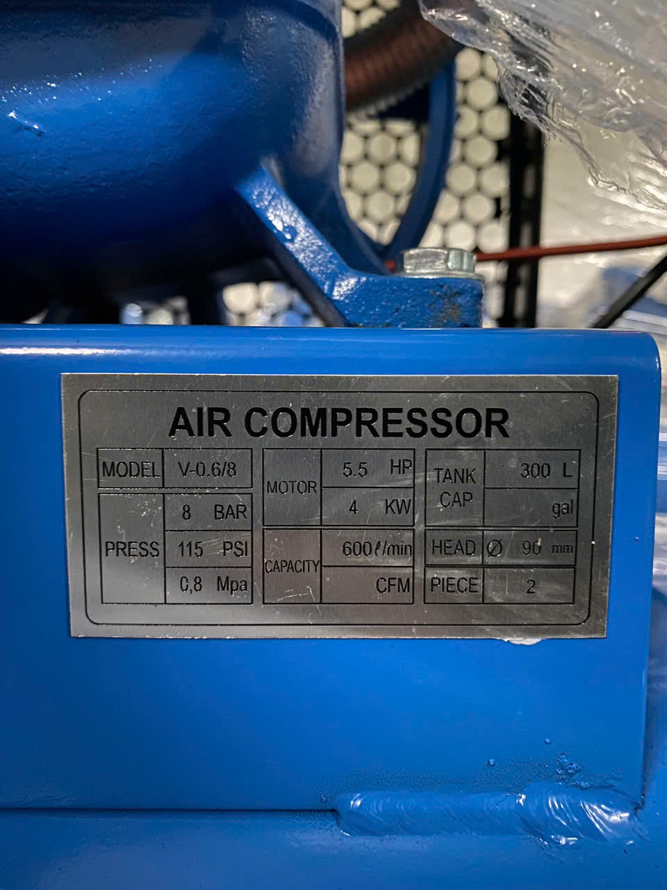 Máy nén khí Aramco 5,5HP 300 lít dây đai, áp 8 bar, điện 380V 22 Máy Aramco 5,5HP 300 lít - ảnh 4
