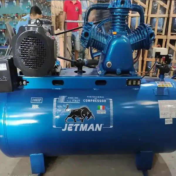 Máy nén khí Jetman 10HP 300 lít dây đai, áp 8 bar, điện 380V 12 máy nén khí Jetman 10HP 300 lít - hình 6
