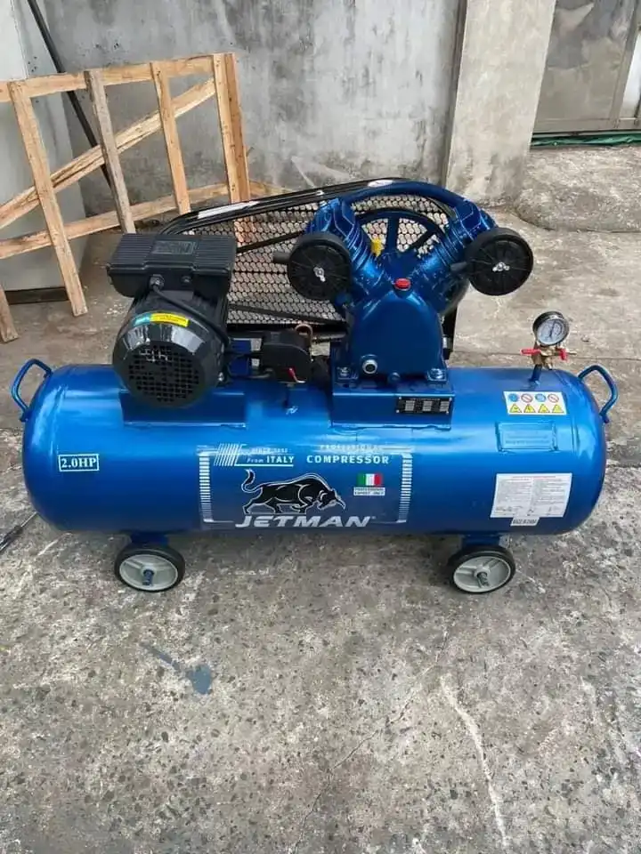 Máy nén khí Jetman 2HP 100 lít dây đai, áp 8 bar, điện 220V 8 Máy Jetman 2HP 100 lít - ảnh 1