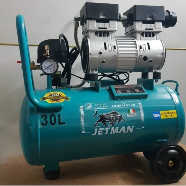 Máy nén khí không dầu Jetman 1,5HP 30 lít, khí sạch, điện 220V 5 máy nén khí không dầu Jetman 1.5HP 30 lít - hình 2