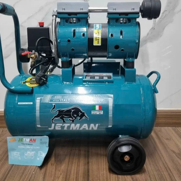 Máy nén khí không dầu Jetman 1,5HP 30 lít, khí sạch, điện 220V 6 máy nén khí không dầu Jetman 1.5HP 30 lít - hình 3