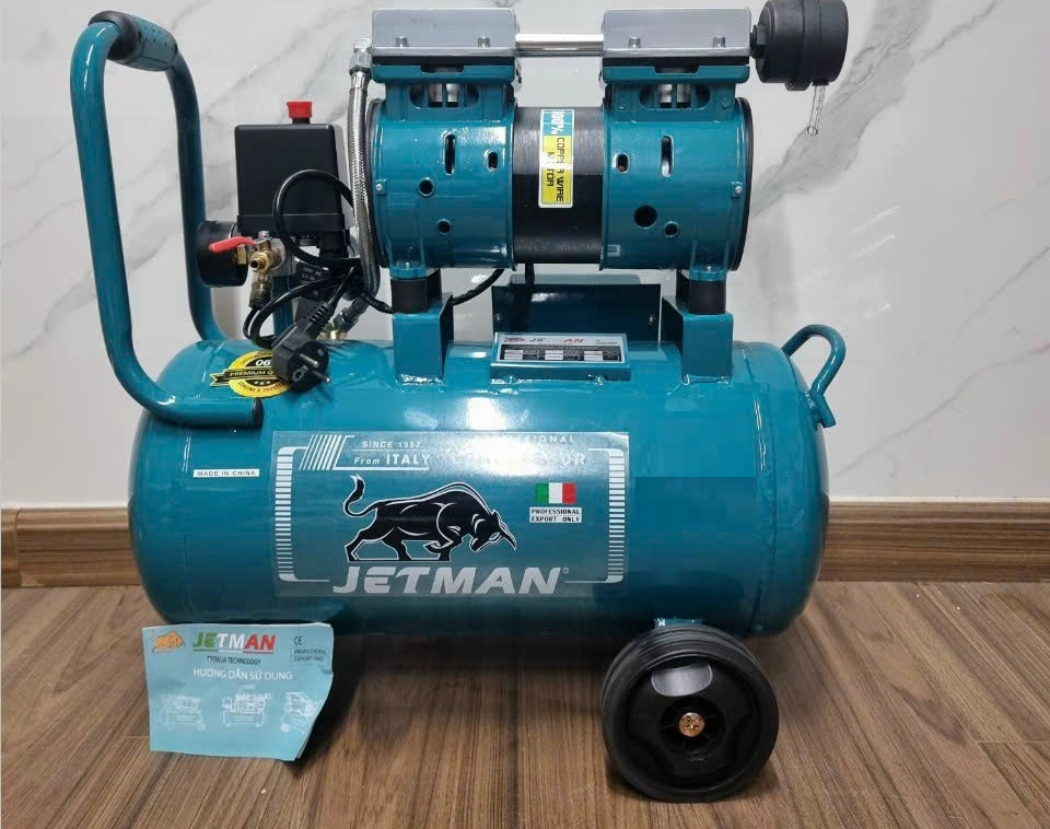 Máy nén khí không dầu Jetman 1,5HP 30 lít, khí sạch, điện 220V 10 Máy Jetman 1,5HP 30 lít - ảnh 2