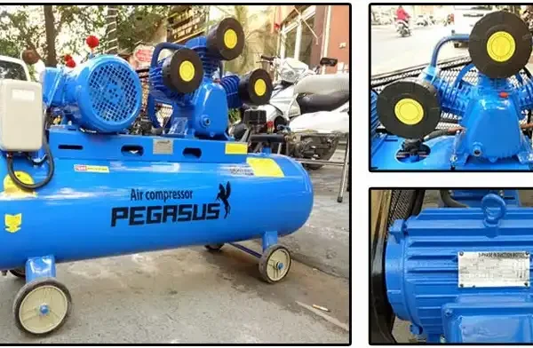 Máy nén khí Pegasus 4HP 120 lít dây đai, áp 8 bar, điện 380V 7 máy nén khí Pegasus 4HP 120 lít 8 bar 380V - hình 2