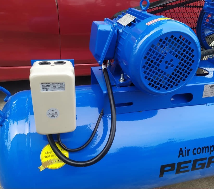 Máy nén khí Pegasus 4HP 120 lít dây đai, áp 8 bar, điện 380V 14 Máy Pegasus 4HP 120 lít - ảnh 2