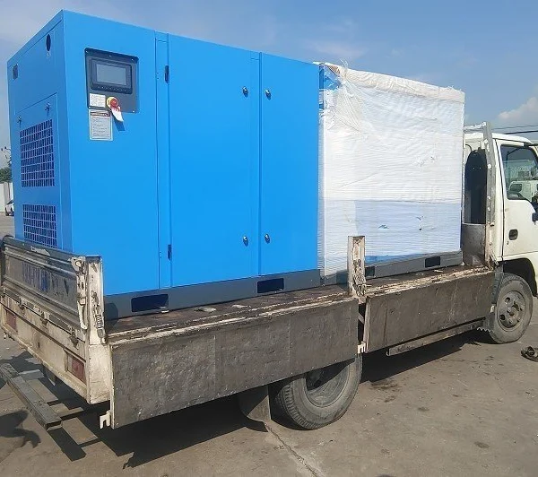 máy nén khí trục vít Hansong 100HP - hình 4