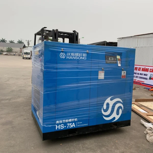 Máy nén khí trục vít Hansong 75HP (55 kW), 9,6 m³/phút, áp 8 bar 5 máy nén khí trục vít Hansong 75HP - hình 2