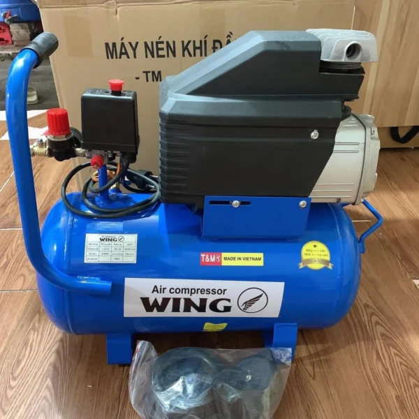 Máy nén khí Wing 2,5HP 30 lít đầu liền có dầu, điện 220V 7 máy nén khí Wing 2.5HP 30 lít - hình 4