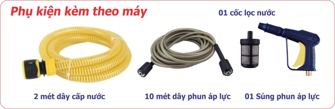 Máy rửa xe Tajino J8, 1.500 W, 45 – 90 bar 4 Máy rửa xe J8 - ảnh 2