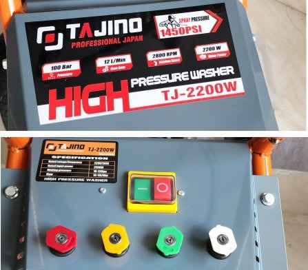 Máy rửa xe Tajino TJ-2200W, 2,2 kW, 100 – 120 bar 14 Máy rửa xe TJ-2200W - ảnh 5