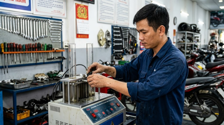 máy súc rửa kim phun
