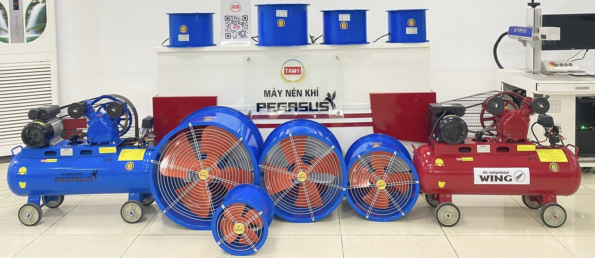 Quạt thông gió tròn Wing TM 250, sải cánh 250 mm, 2 tốc độ, tới 3.000 m³/h 7 quạt thông gió tròn Wing 250 - hình 7