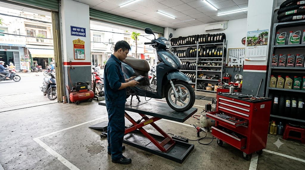 bảo dưỡng định kỳ xe máy
