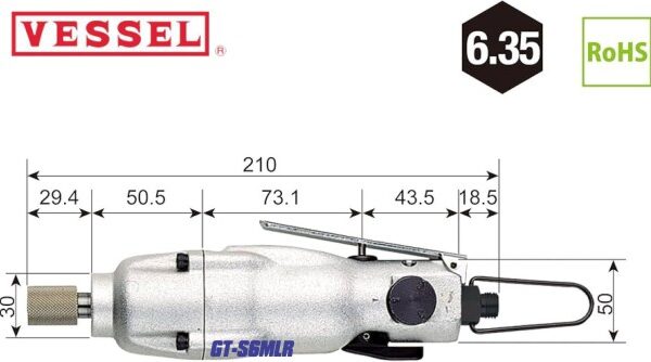 súng bắn vít hơi Vessel GT-S6MLR - hình 2