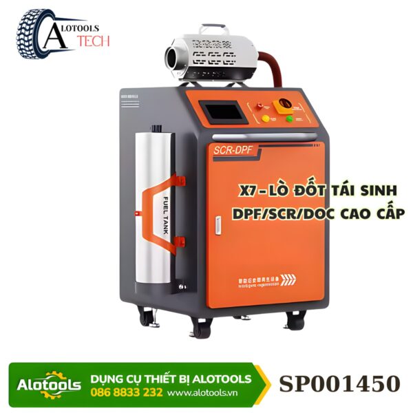 máy đốt tái sinh DPF SCR DOC X7 thiết bị vệ sinh bô xe tải diesel