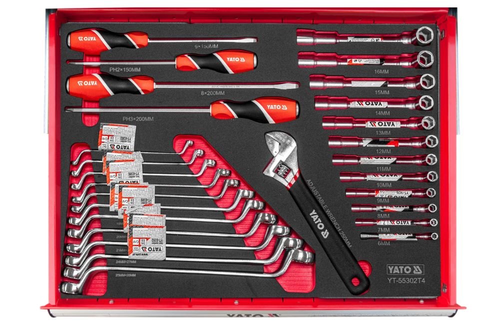 Tủ đồ nghề 400 món Yato YT-55302 Max, 7 ngăn kèm khoang tủ 11 tủ đồ nghề 400 món - hình 11