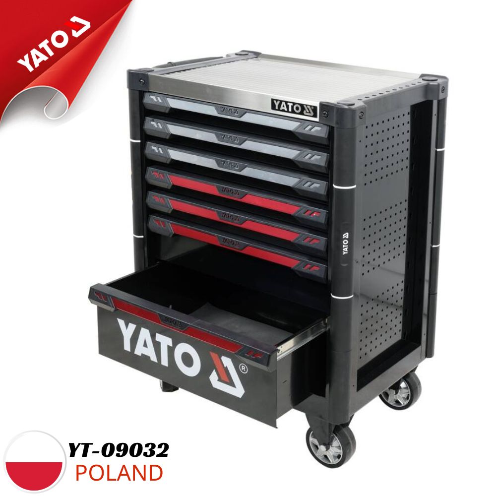 Tủ đựng đồ nghề cao cấp 7 ngăn mặt nhôm Yato YT-09032 - Ba Lan 14 tủ đồ nghề mặt nhôm