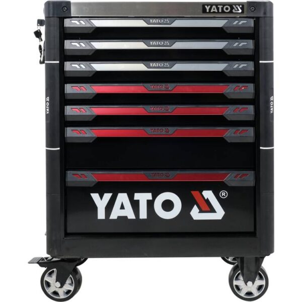 Tủ đựng đồ nghề cao cấp 7 ngăn mặt nhôm Yato YT-09032 - Ba Lan 9 tủ đồ nghề mặt nhôm - hình 2
