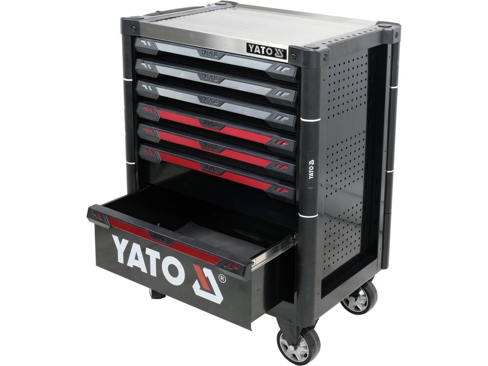 Tủ đựng đồ nghề cao cấp 7 ngăn mặt nhôm Yato YT-09032 - Ba Lan 1 tủ đồ nghề mặt nhôm - hình 4