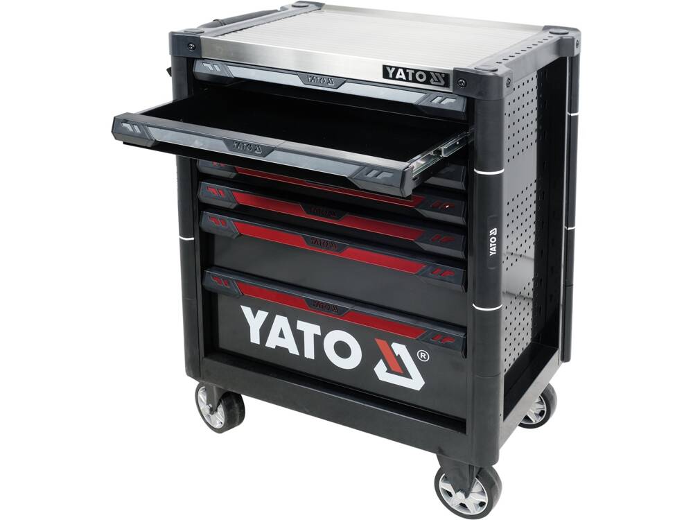 Tủ đựng đồ nghề cao cấp 7 ngăn mặt nhôm Yato YT-09032 - Ba Lan 5 tủ đồ nghề mặt nhôm - hình 5