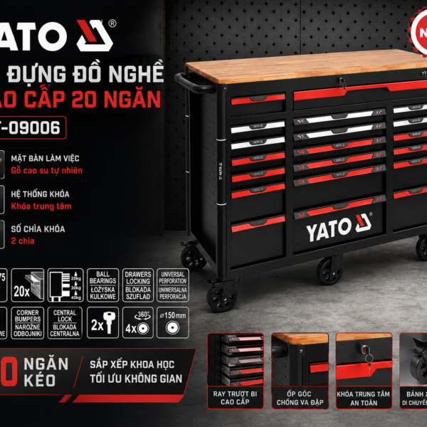 tủ đựng đồ nghề 20 ngăn - hình 3