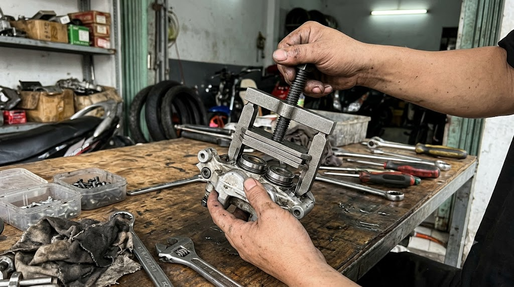 vam ép piston phanh xe máy